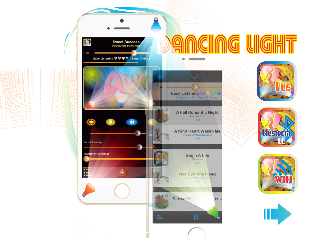 Dancing Hue Light App